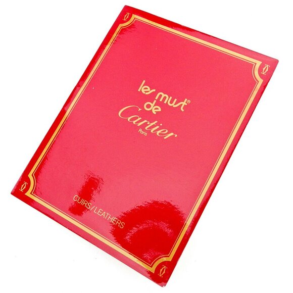 Cartier Pouch Mastline Bordeaux Leather Authentic USED - Picture 7 of 7